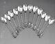 Antique Dessert Set 12 Silver Spoons Solid China Or Vietnam 253 Grams