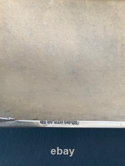 Antique enamel cigarette case in solid silver Art Deco period