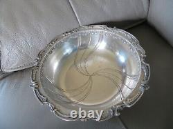 Antique hollow dish or vegetable dish in solid silver by the silversmith Lefebvre Eugène 448 gr