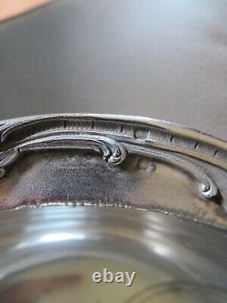 Antique hollow dish or vegetable dish in solid silver by the silversmith Lefebvre Eugène 448 gr