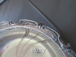Antique hollow dish or vegetable dish in solid silver by the silversmith Lefebvre Eugène 448 gr
