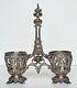 Antique Oil And Vinegar Holder In Solid Silver (minerva) 19th Century