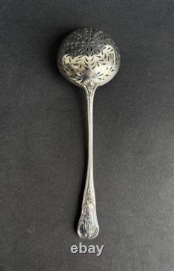 Antique olive spoon dusting spoon sterling silver Minerva XIX
