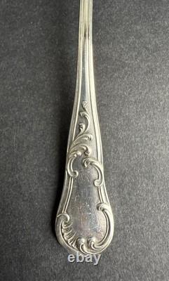 Antique olive spoon dusting spoon sterling silver Minerva XIX