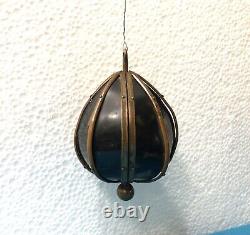 Antique perfume/scent/odor cellar 19th century Crystal Silver flask