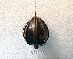 Antique perfume/scent/odor cellar 19th century Crystal Silver flask