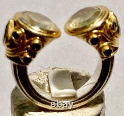 Antique ring in sterling silver and semi-precious stones - N°2ARB