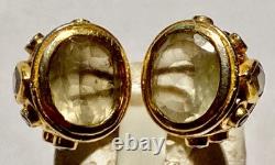 Antique ring in sterling silver and semi-precious stones - N°2ARB
