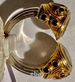 Antique ring in sterling silver and semi-precious stones - N°2ARB