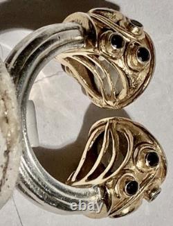 Antique ring in sterling silver and semi-precious stones - N°2ARB