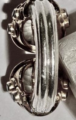 Antique ring in sterling silver and semi-precious stones - N°2ARB