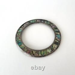 Antique silver-engraved and abalone (mother-of-pearl) inlaid frame, circa 1900