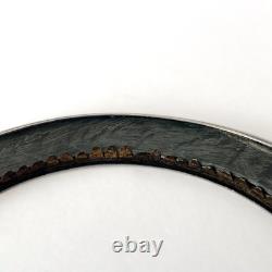 Antique silver-engraved and abalone (mother-of-pearl) inlaid frame, circa 1900
