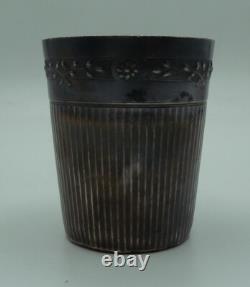 Antique silver plated timbale, first title Minerva hallmark #5256#