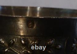 Antique silver plated timbale, first title Minerva hallmark #5256#