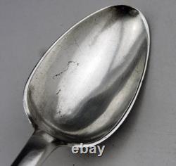 Antique silver spoon and fork set, 18th century hallmarks, weight 133 g Antique silver spoon and fork set, 18th century hallmarks, weight 133 g