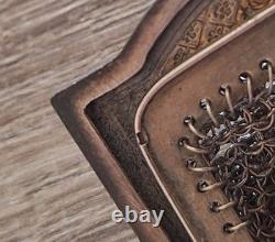 Antique solid 925 silver purse Art Nouveau floral decoration