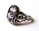 Antique Solid Silver And Amethyst Ring Jewelry