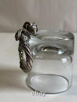 Antique solid silver bangle bracelet with 925 hallmark, ram heads, weight 42.63