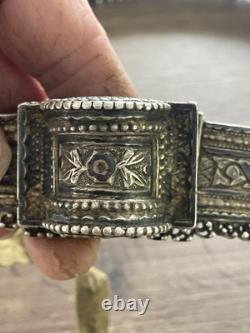 Antique solid silver belt Eastern Russian 783 g late 19th century