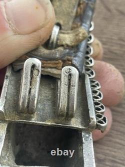 Antique solid silver belt Eastern Russian 783 g late 19th century