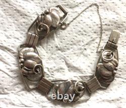 Antique solid silver bracelet