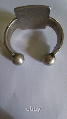 Antique solid silver bracelet