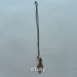 Antique solid silver chatelaine hook Mx116