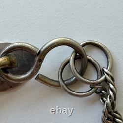 Antique solid silver chatelaine hook Mx116