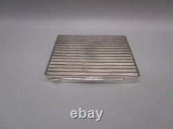 Antique solid silver cigarette case