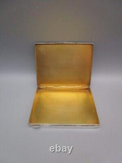 Antique solid silver cigarette case