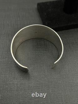 Antique solid silver cuff bracelet