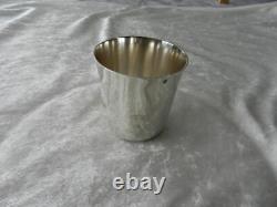 Antique solid silver cup Minerva mark 1 Cardeilhac house