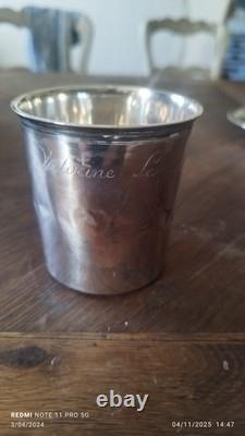 Antique solid silver cup Vieillard 1st Title 58g