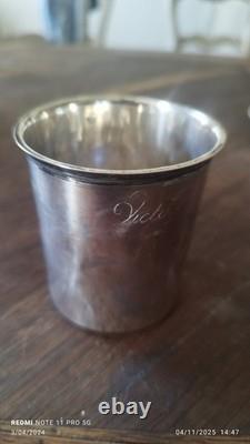 Antique solid silver cup Vieillard 1st Title 58g