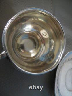 Antique solid silver cup by the silversmith Bardiés Gaston 126 g late 19th early 20th century