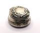 Antique Solid Silver Floral-decorated Pill Box Powder Compact French Silver Compact