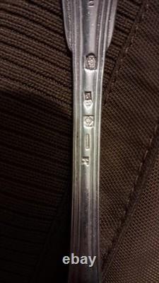 Antique solid silver fork, 18th century, hallmarks to be identified