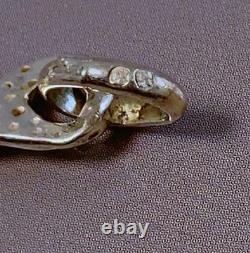 Antique solid silver necklace fish vintage jewelry silver Minerva necklace jewelry