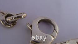 Antique solid silver necklace fish vintage jewelry silver Minerva necklace jewelry