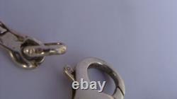 Antique solid silver necklace fish vintage jewelry silver Minerva necklace jewelry