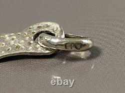 Antique solid silver necklace fish vintage jewelry silver Minerva necklace jewelry