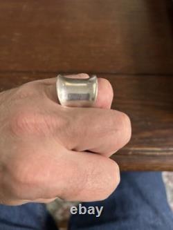 Antique solid silver ring