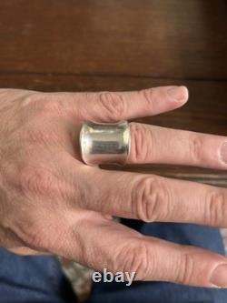 Antique solid silver ring