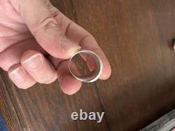 Antique solid silver ring