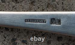 Antique solid silver stew spoon GUILLERMET SWITZERLAND