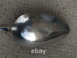 Antique solid silver stew spoon GUILLERMET SWITZERLAND