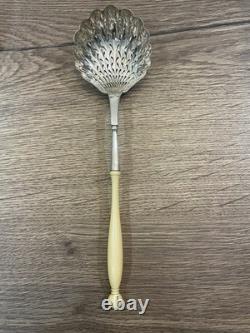 Antique solid silver sugar caster in old style