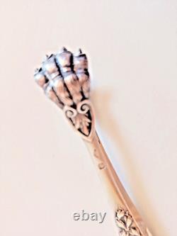 Antique solid silver sugar tongs, 19th century, Minerva hallmark, tableware, R/1