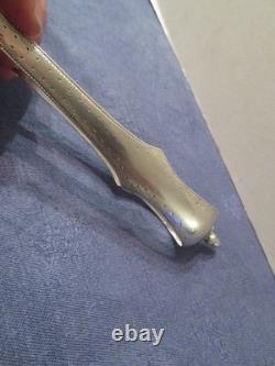Antique solid silver sugar tongs with Vieillard hallmark, 19th century, 41 g